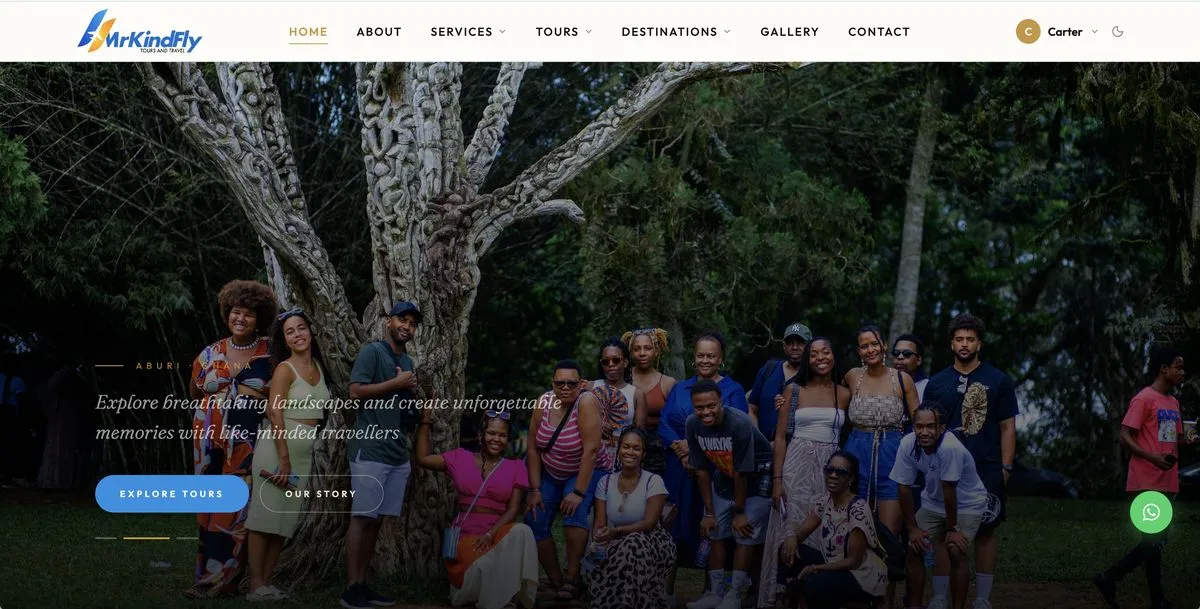 The MrKindFly Travel website